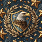Liberty Eagles Pattern 8 Fleece Fabric