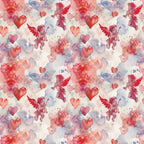 Cherub Hearts Pattern 3 Fleece Fabric