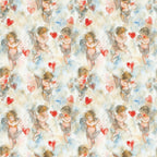 Cherub Hearts Pattern 6 Fleece Fabric