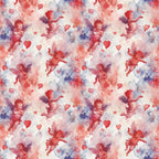 Cherub Hearts Pattern 7 Fleece Fabric