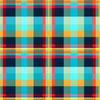 Sunset Tartan Pattern 10 Fleece Fabric