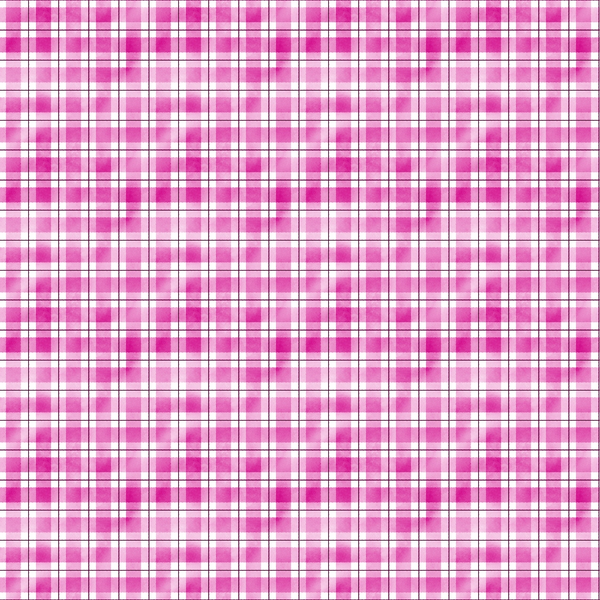 pink, magenta, fuchsia, plaid pattern, gingham, checkered, watercolor effect,, fabric panel, geometric design, square blocks, grid pattern, soft pastels, feminine colors, crafting material, patchwork, textile design, repeating pattern, cotton fabric