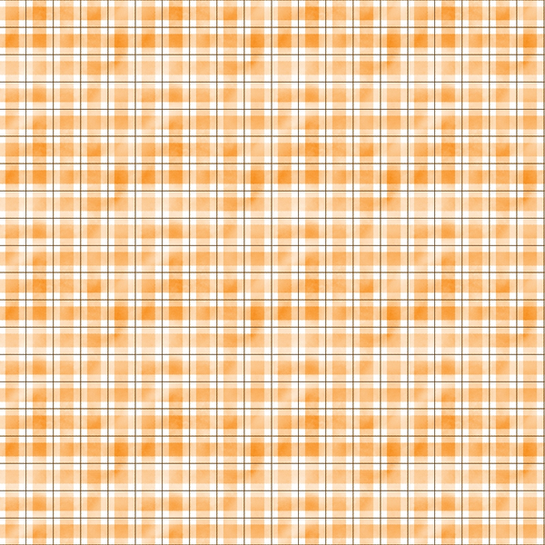 orange, peach, coral, watercolor, plaid pattern, gingham, checkered, lumberjack,, fabric panel, rustic, autumn colors, geometric design, country style, woodsman, outdoor theme, soft watercolor effect, crafting fabric, sewing material