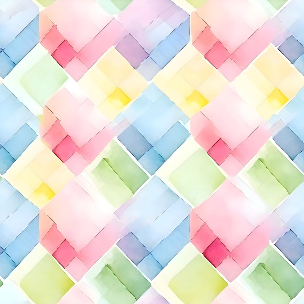 Sorbet Squares Pattern 7 Fleece Fabric
