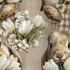Bunny Blooms Pattern 35 Fleece Fabric