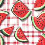 Summer Melon Slices Pattern 18 Fleece Fabric