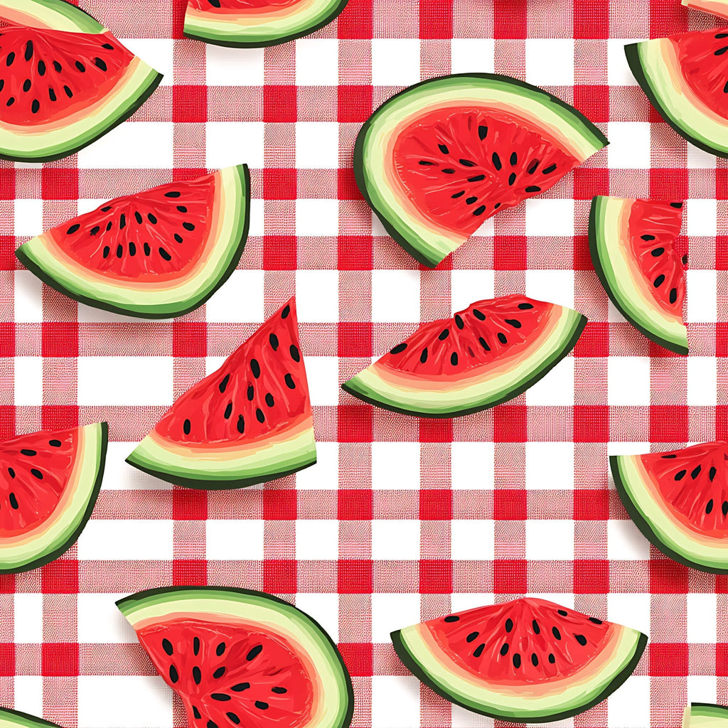 Summer Melon Slices Pattern 6 Fleece Fabric