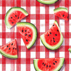 Summer Melon Slices Pattern 8 Fleece Fabric