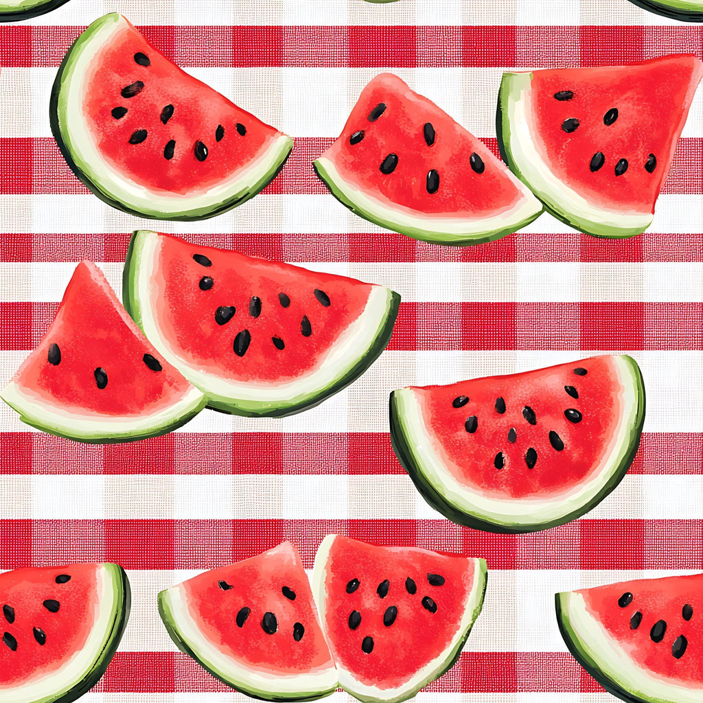 Summer Melon Slices Pattern 9 Fleece Fabric