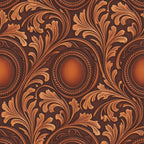 Saddle Blossom Pattern 8 Fleece Fabric