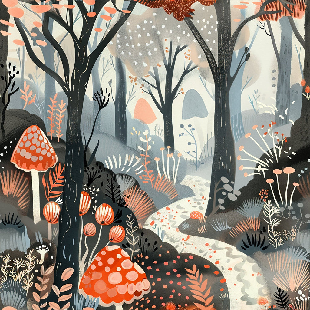 Twilight Grove Pattern 2 Fleece Fabric