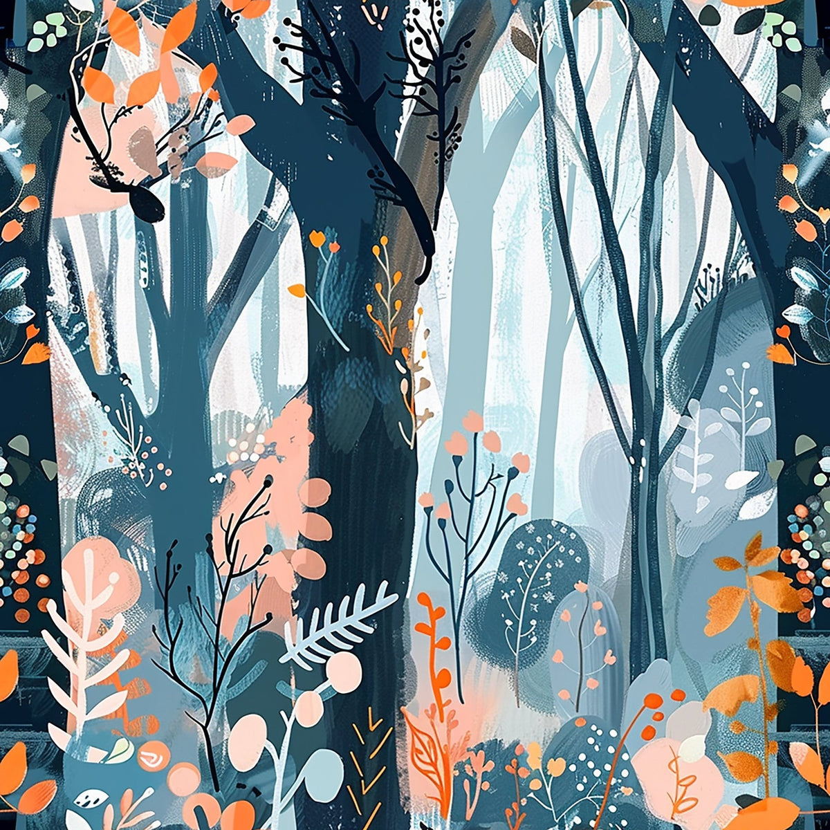 Twilight Grove Pattern 4 Fleece Fabric