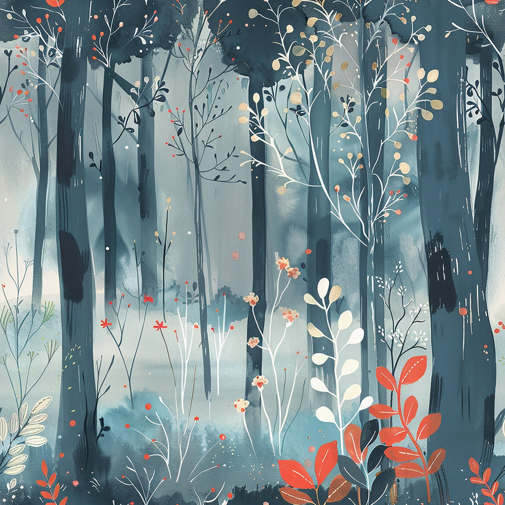 Twilight Grove Pattern 5 Fleece Fabric