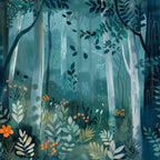 Twilight Grove Pattern 6 Fleece Fabric