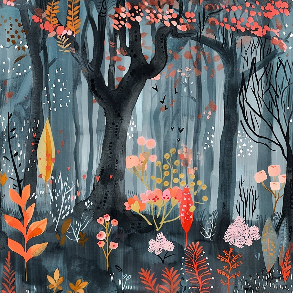 Twilight Grove Pattern 8 Fleece Fabric