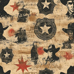 Frontier Outlaws Pattern 10 Fleece Fabric