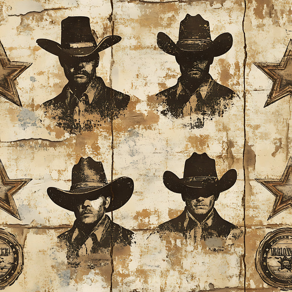 Frontier Outlaws Pattern 17 Fleece Fabric