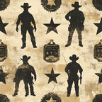 Frontier Outlaws Pattern 3 Fleece Fabric