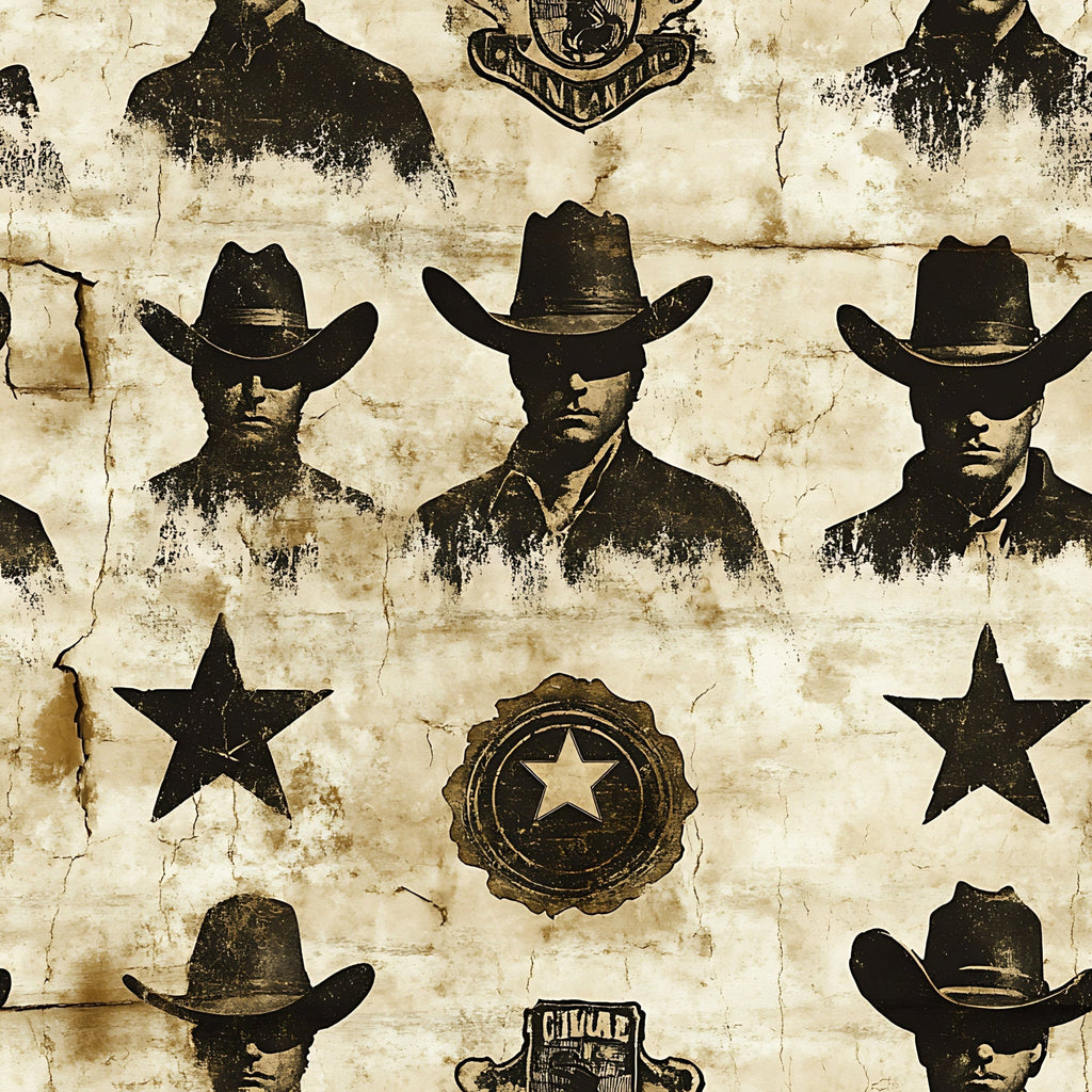 Frontier Outlaws Pattern 8 Fleece Fabric