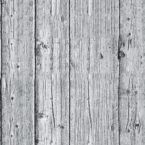 Grey wooden planks with a weathered texture and visible grain patterns aligned vertically.