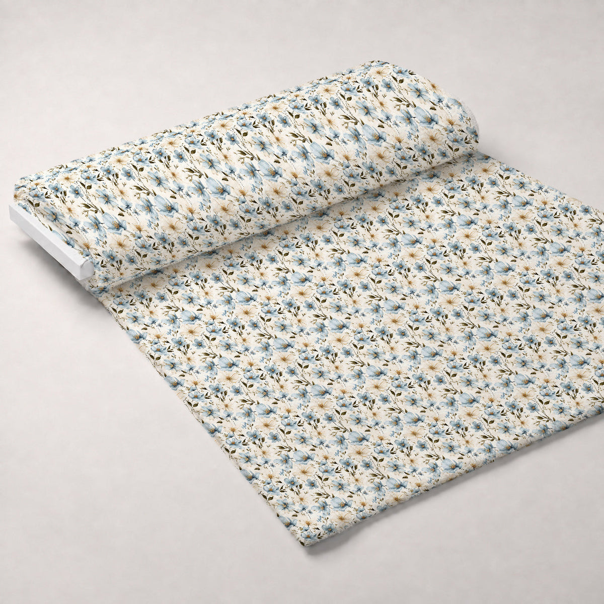 Airy Blooms Pattern 11 Fleece Fabric — fleece fabric unrolled bolt preview (mv-fleece-v1:bolt)