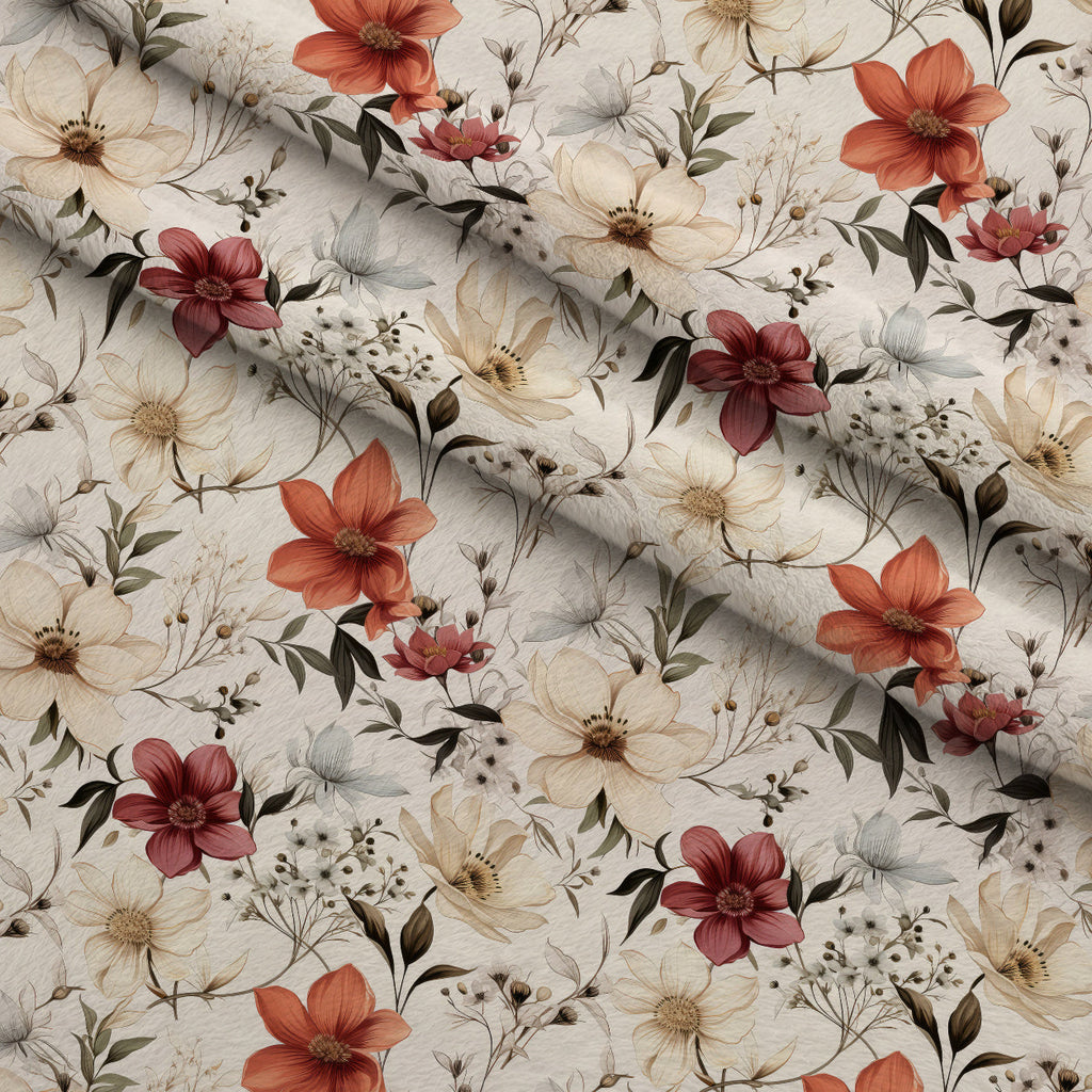 Airy Blooms Pattern 12 Fleece Fabric — fleece fabric folded close-up preview (mv-fleece-v1:lying)