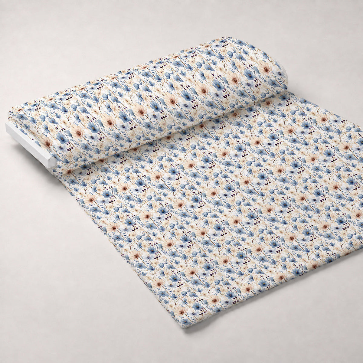 Airy Blooms Pattern 3 Fleece Fabric — fleece fabric unrolled bolt preview (mv-fleece-v1:bolt)
