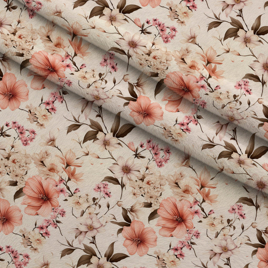 Airy Blooms Pattern 4 Fleece Fabric — fleece fabric folded close-up preview (mv-fleece-v1:lying)