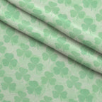 Alcohol Ink Shamrock Pattern 10 Fleece Fabric — fleece fabric folded close-up preview (mv-fleece-v1:lying)