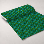 Alcohol Ink Shamrock Pattern 18 Fleece Fabric — fleece fabric unrolled bolt preview (mv-fleece-v1:bolt)
