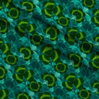 Alcohol Ink Shamrock Pattern 18 Fleece Fabric — fleece fabric folded close-up preview (mv-fleece-v1:lying)