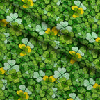 Alcohol Ink Shamrock Pattern 19 Fleece Fabric — fleece fabric folded close-up preview (mv-fleece-v1:lying)