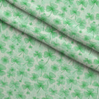Alcohol Ink Shamrock Pattern 20 Fleece Fabric — fleece fabric folded close-up preview (mv-fleece-v1:lying)