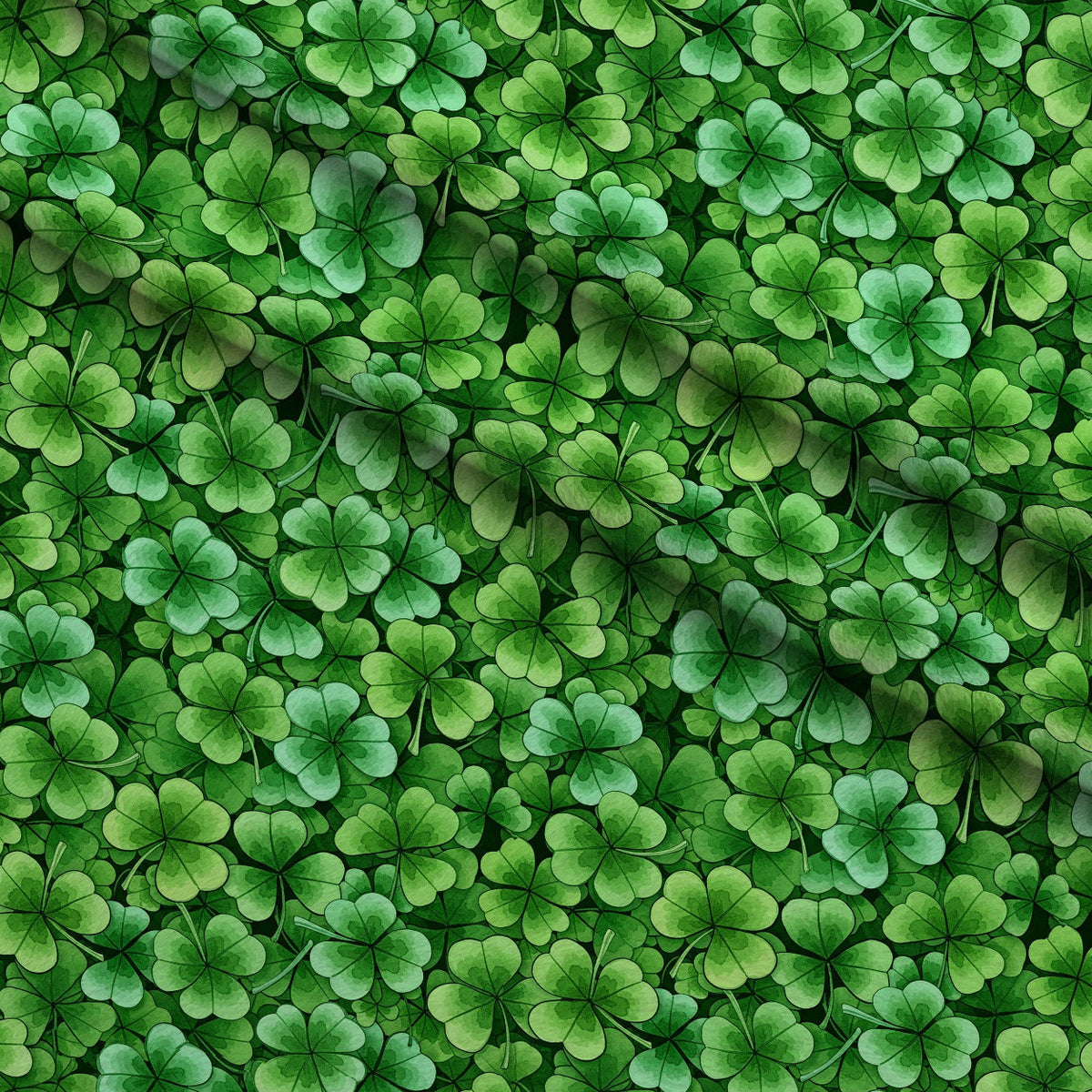 Alcohol Ink Shamrock Pattern 29 Fleece Fabric — fleece fabric folded close-up preview (mv-fleece-v1:lying)