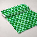 Alcohol Ink Shamrock Pattern 6 Fleece Fabric — fleece fabric unrolled bolt preview (mv-fleece-v1:bolt)