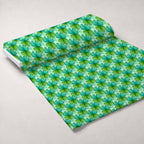 Alcohol Ink Shamrock Pattern 8 Fleece Fabric — fleece fabric unrolled bolt preview (mv-fleece-v1:bolt)