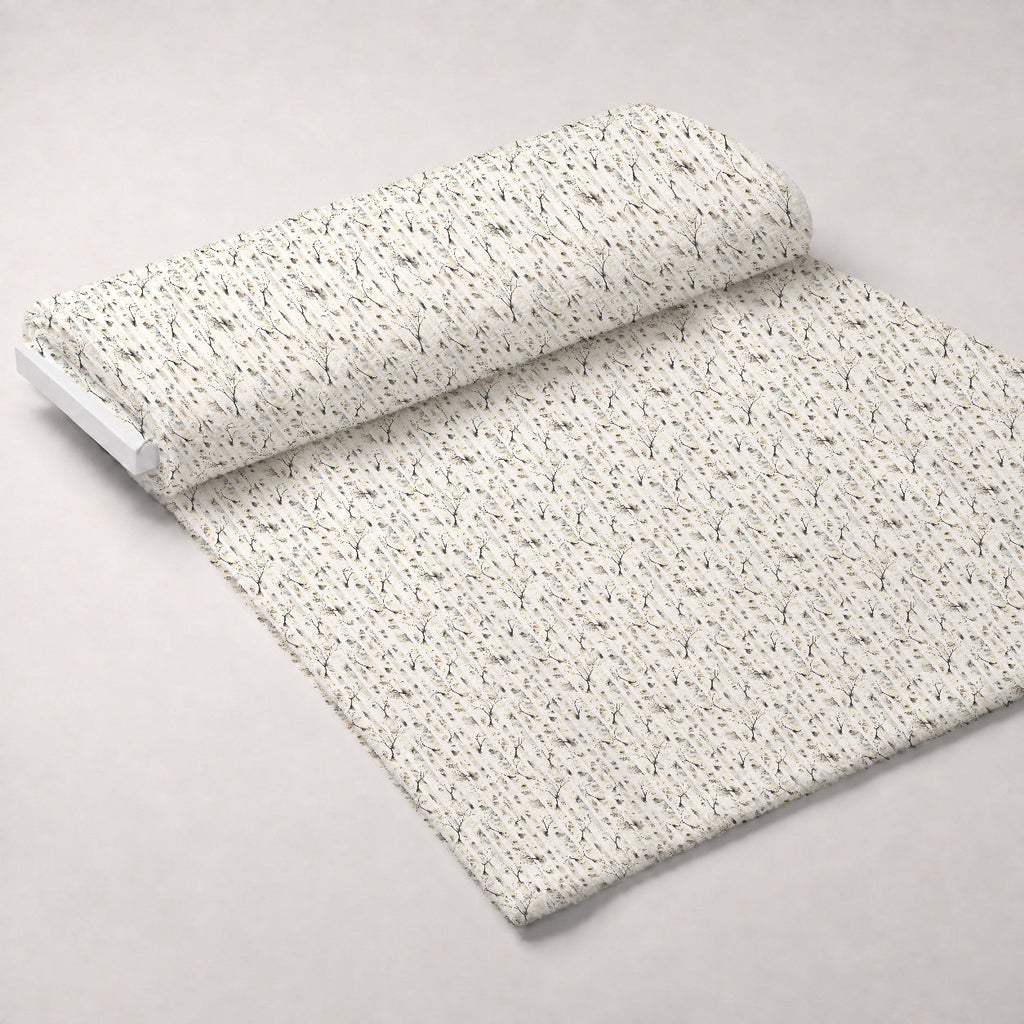 Allover Birch Trees Fleece Fabric — fleece fabric unrolled bolt preview (mv-fleece-v1:bolt)