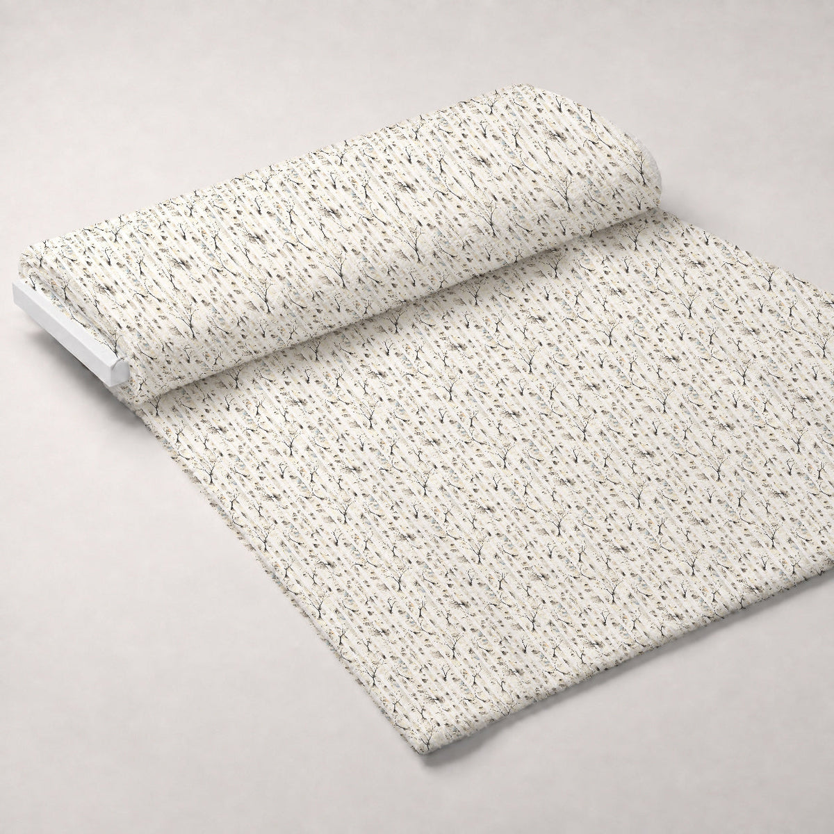 Allover Birch Trees Fleece Fabric — fleece fabric unrolled bolt preview (mv-fleece-v1:bolt)