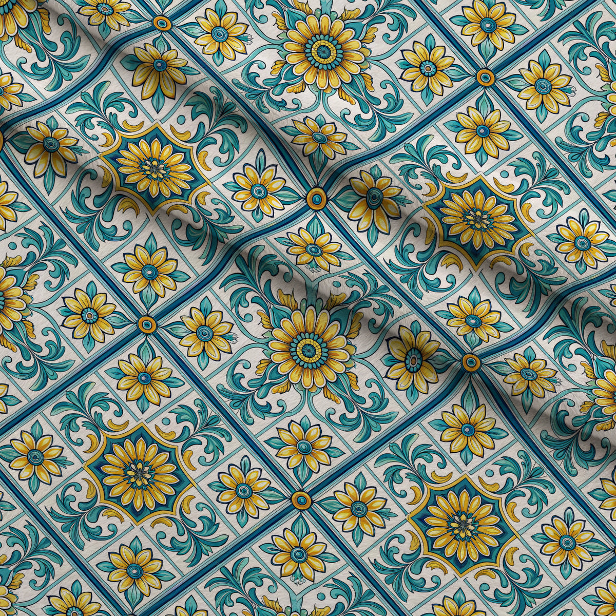 Amalfi Citrus Pattern 11 Fleece Fabric — fleece fabric folded close-up preview (mv-fleece-v1:lying)