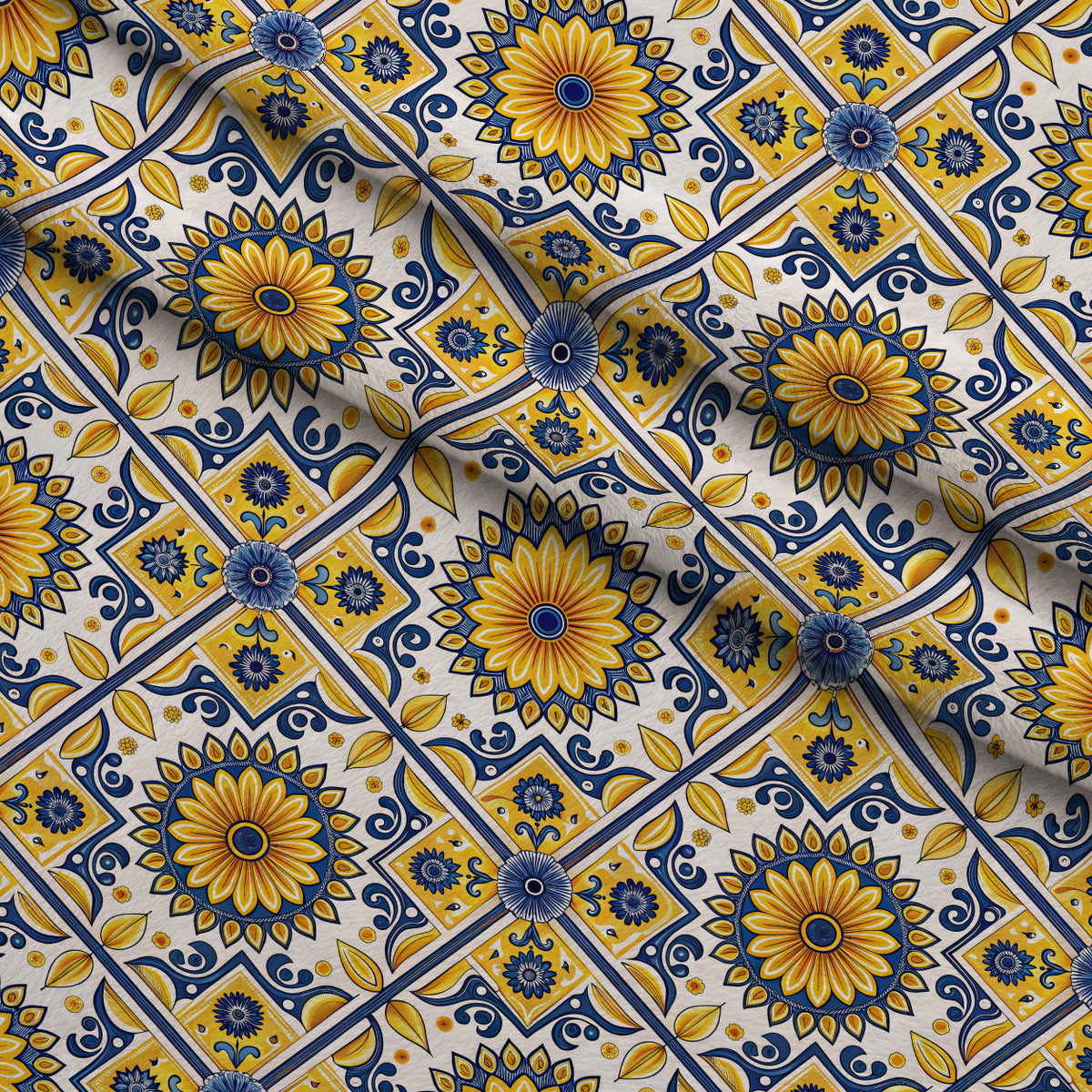 Amalfi Citrus Pattern 5 Fleece Fabric — fleece fabric folded close-up preview (mv-fleece-v1:lying)