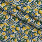 Amalfi Citrus Pattern 7 Fleece Fabric — fleece fabric folded close-up preview (mv-fleece-v1:lying)