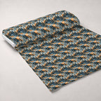 Amber Haze Forest Pattern 1 Fleece Fabric — fleece fabric unrolled bolt preview (mv-fleece-v1:bolt)