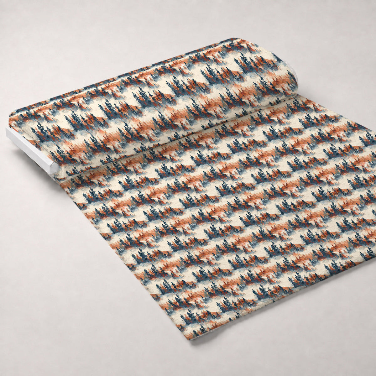 Amber Haze Forest Pattern 2 Fleece Fabric — fleece fabric unrolled bolt preview (mv-fleece-v1:bolt)