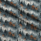 Amber Haze Forest Pattern 9 Fleece Fabric — fleece fabric folded close-up preview (mv-fleece-v1:lying)
