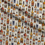 Amber Spirits Pattern 1 Fleece Fabric — fleece fabric folded close-up preview (mv-fleece-v1:lying)