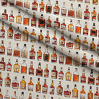 Amber Spirits Pattern 2 Fleece Fabric — fleece fabric folded close-up preview (mv-fleece-v1:lying)