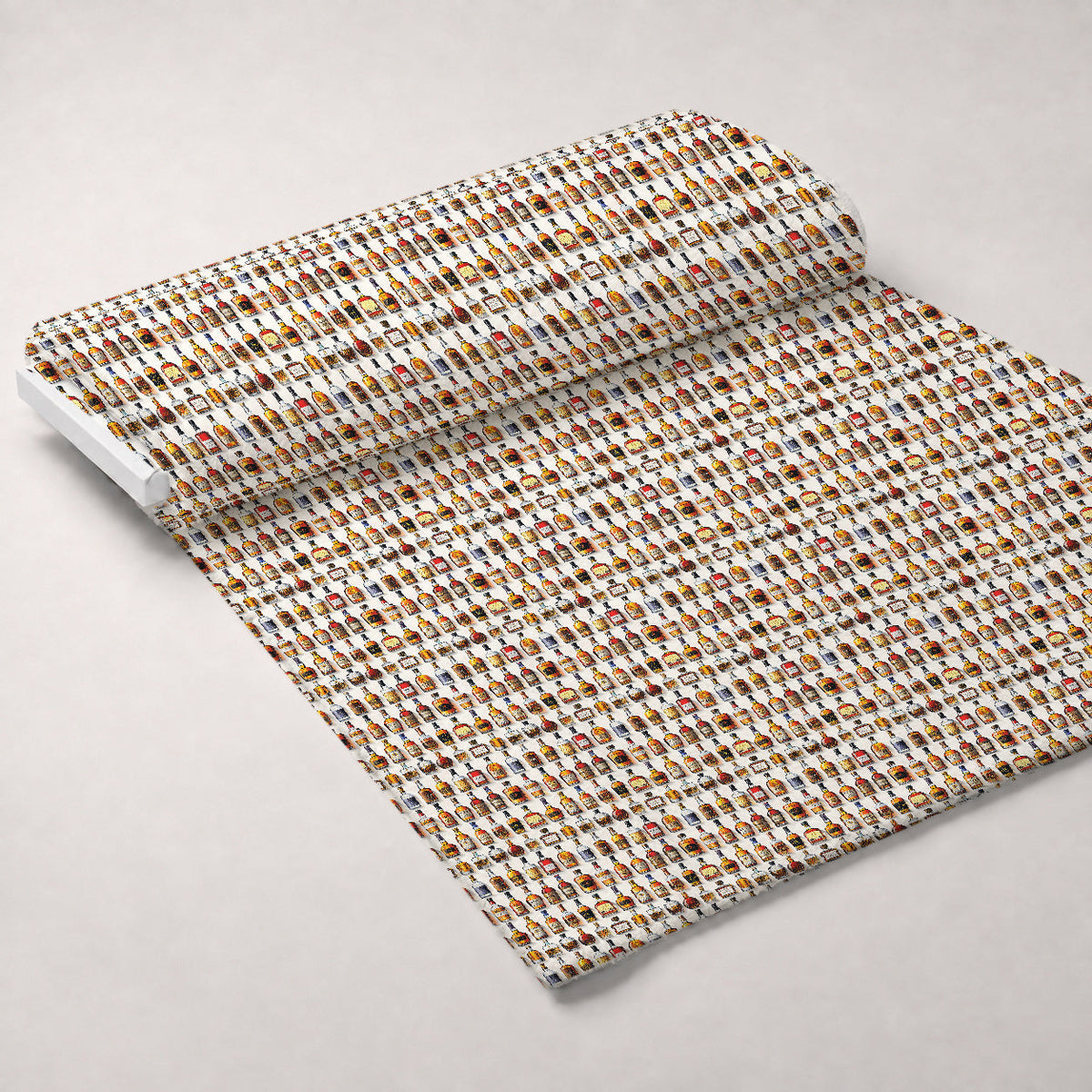 Amber Spirits Pattern 3 Fleece Fabric — fleece fabric unrolled bolt preview (mv-fleece-v1:bolt)