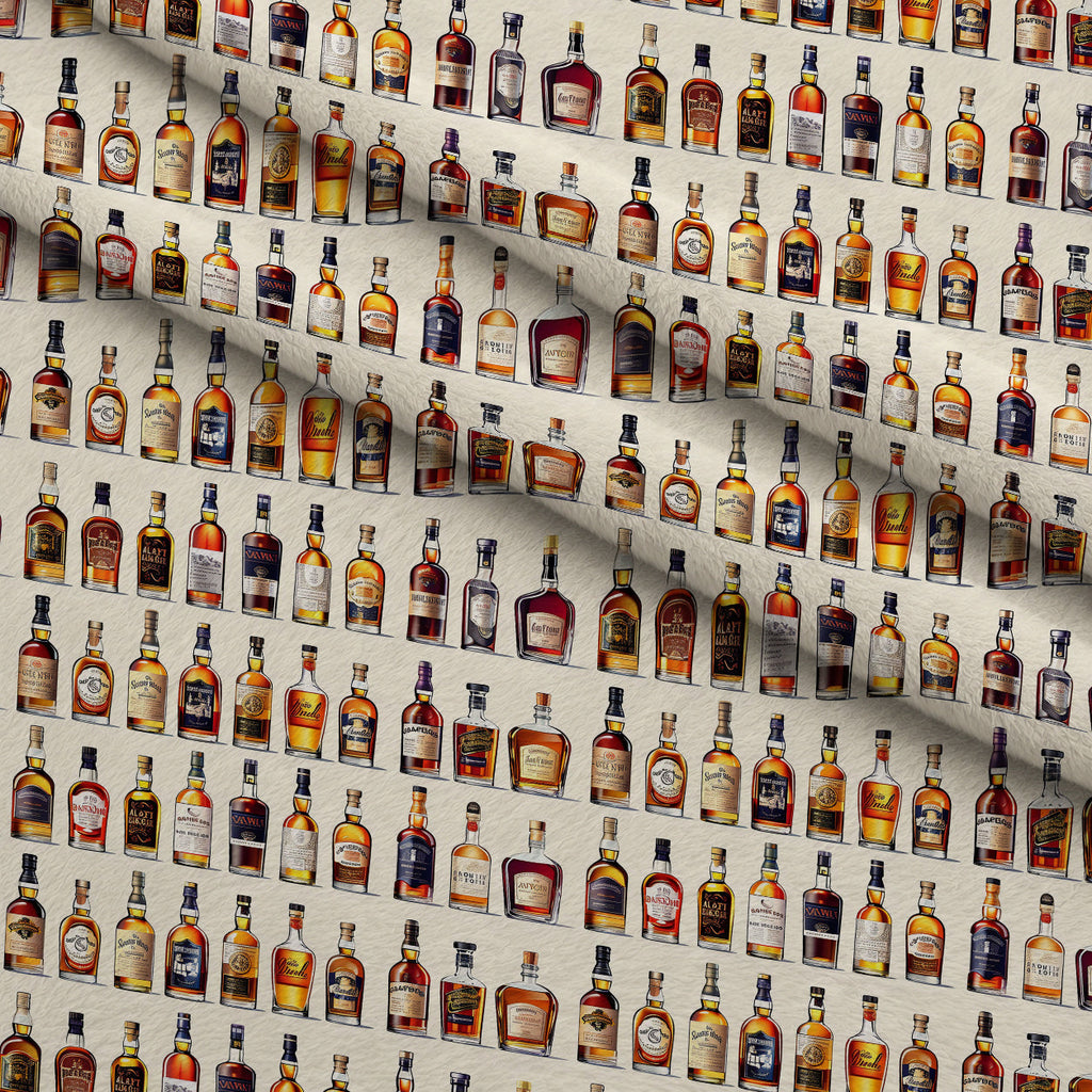 Amber Spirits Pattern 5 Fleece Fabric — fleece fabric folded close-up preview (mv-fleece-v1:lying)