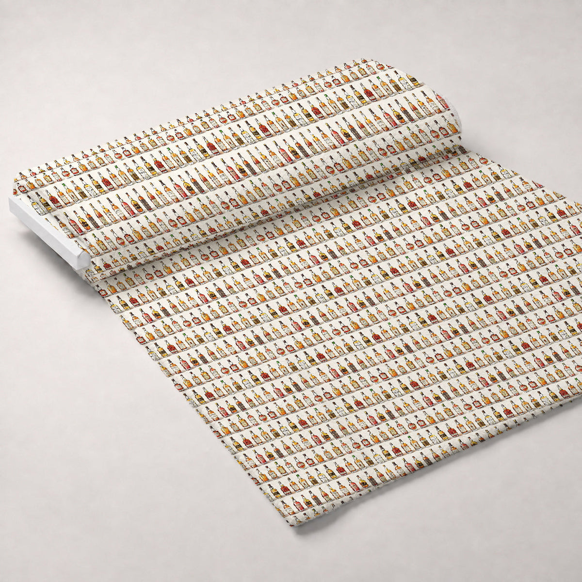 Amber Spirits Pattern 6 Fleece Fabric — fleece fabric unrolled bolt preview (mv-fleece-v1:bolt)
