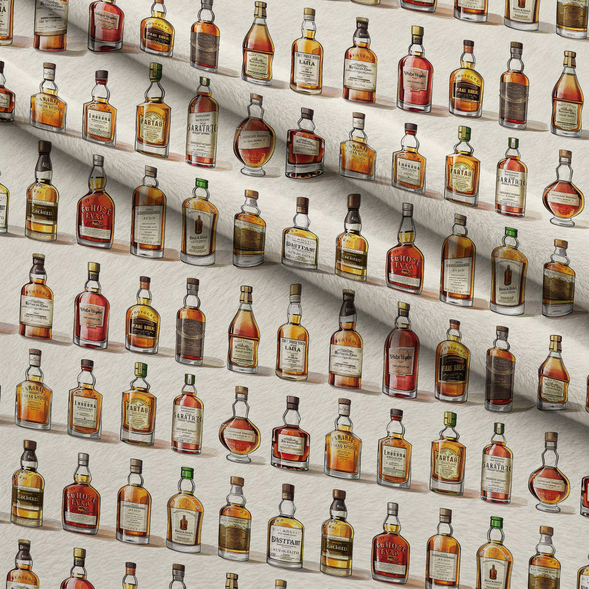 Amber Spirits Pattern 6 Fleece Fabric — fleece fabric folded close-up preview (mv-fleece-v1:lying)